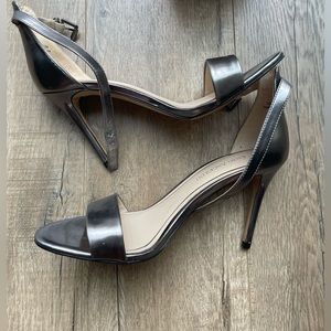 Enzo Angiolini Pewter/ Silver Heels